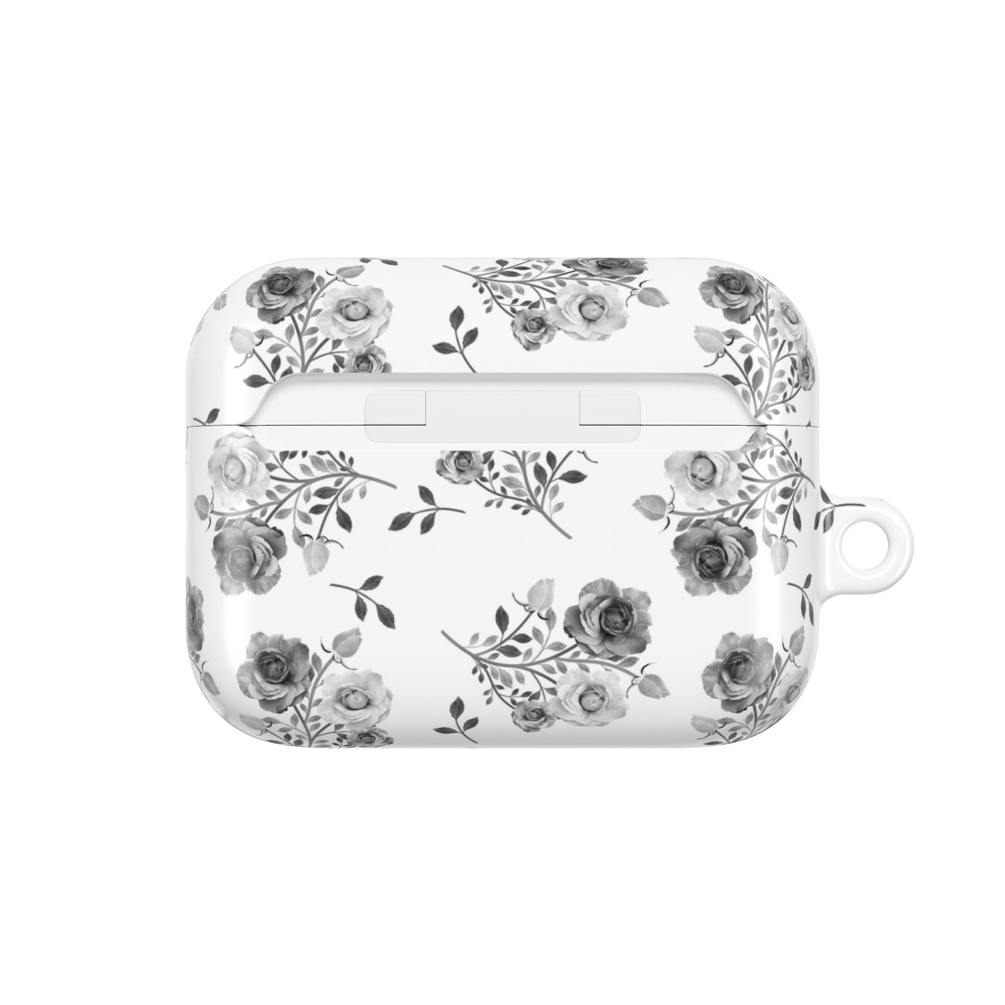 Black & White Floral AirPod Case – Classic, Chic & Timeless