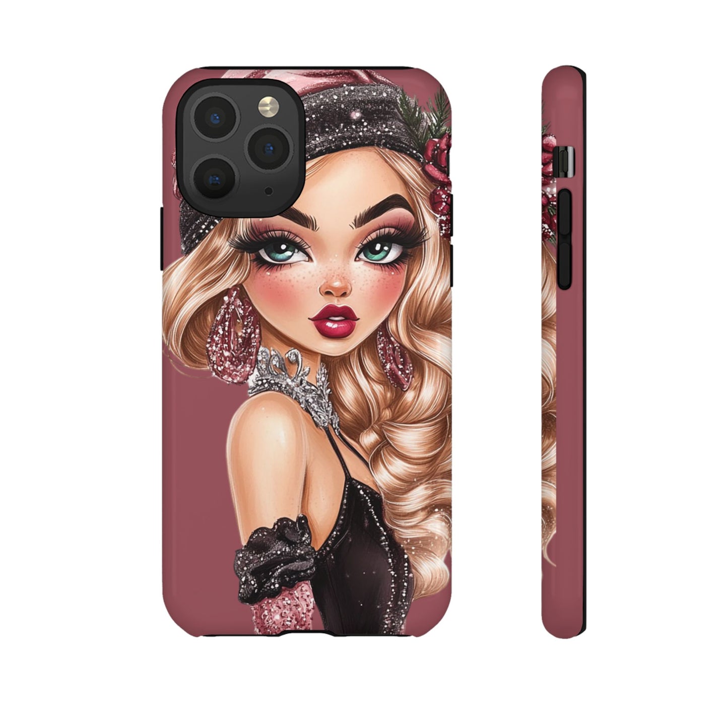 Stylish Phone Case with Glamorous1920's Flapper Girl Design
