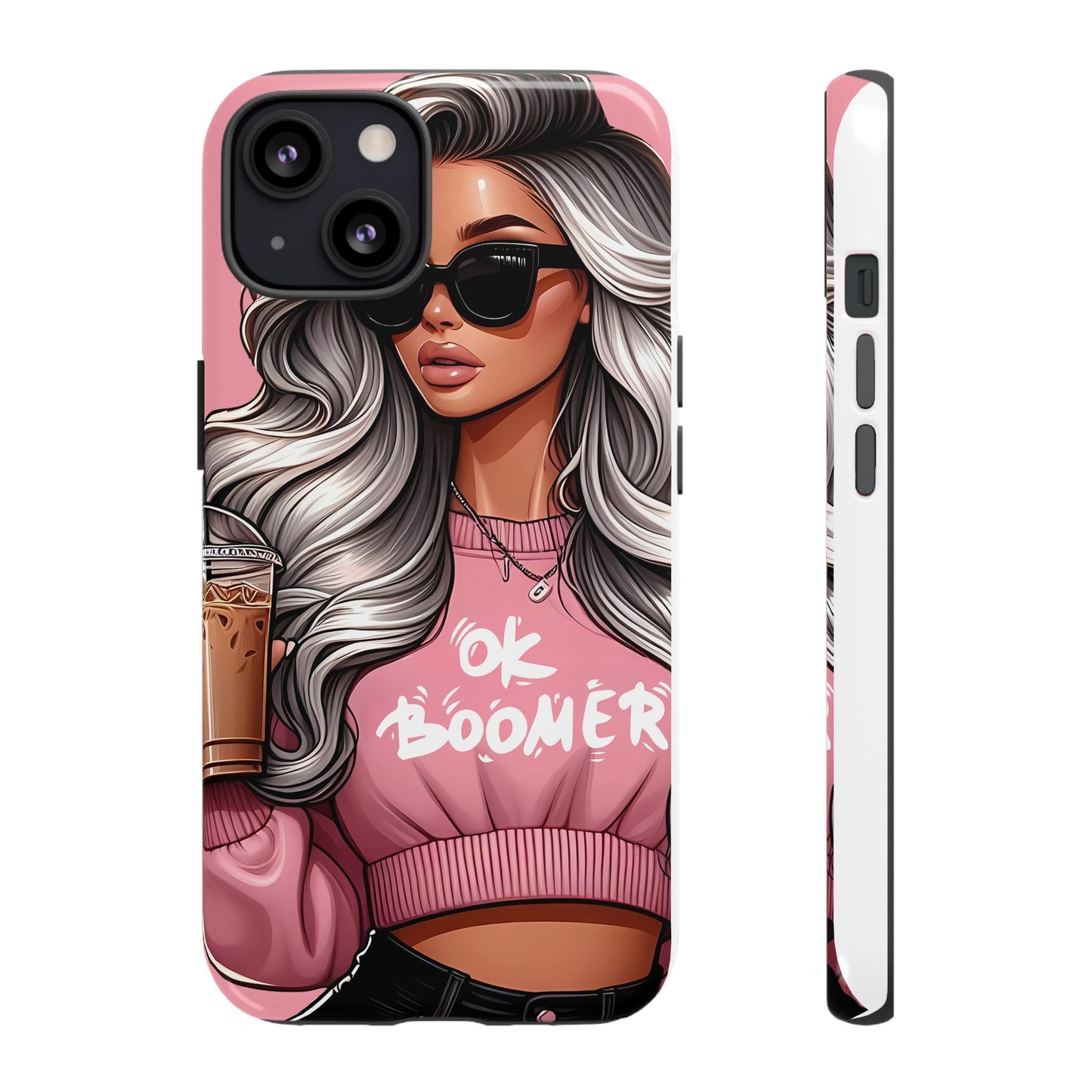 Trendy Phone Case - 'OK Boomer' Design for Fashion-Conscious Millennials