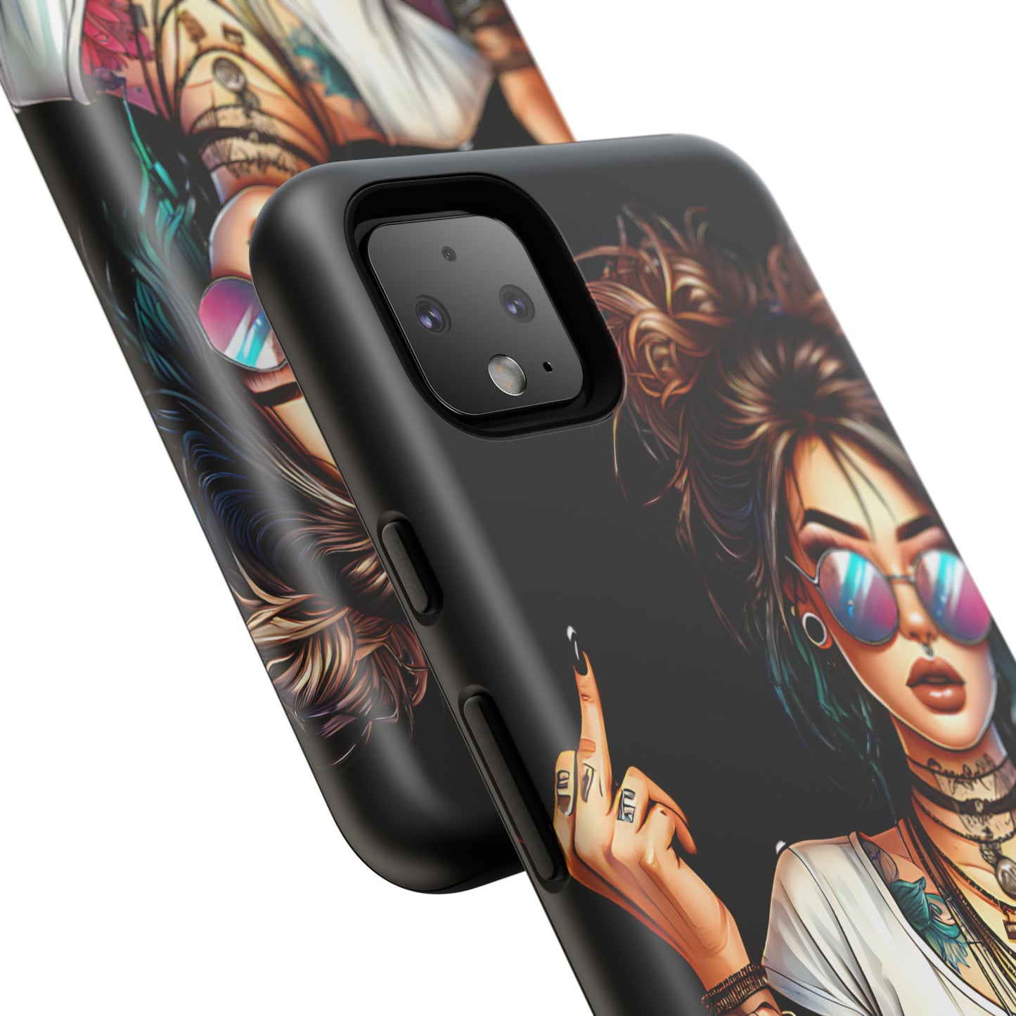 IDGAF Tough Phone Case - Edgy Tattoo Design for Bold Personalities