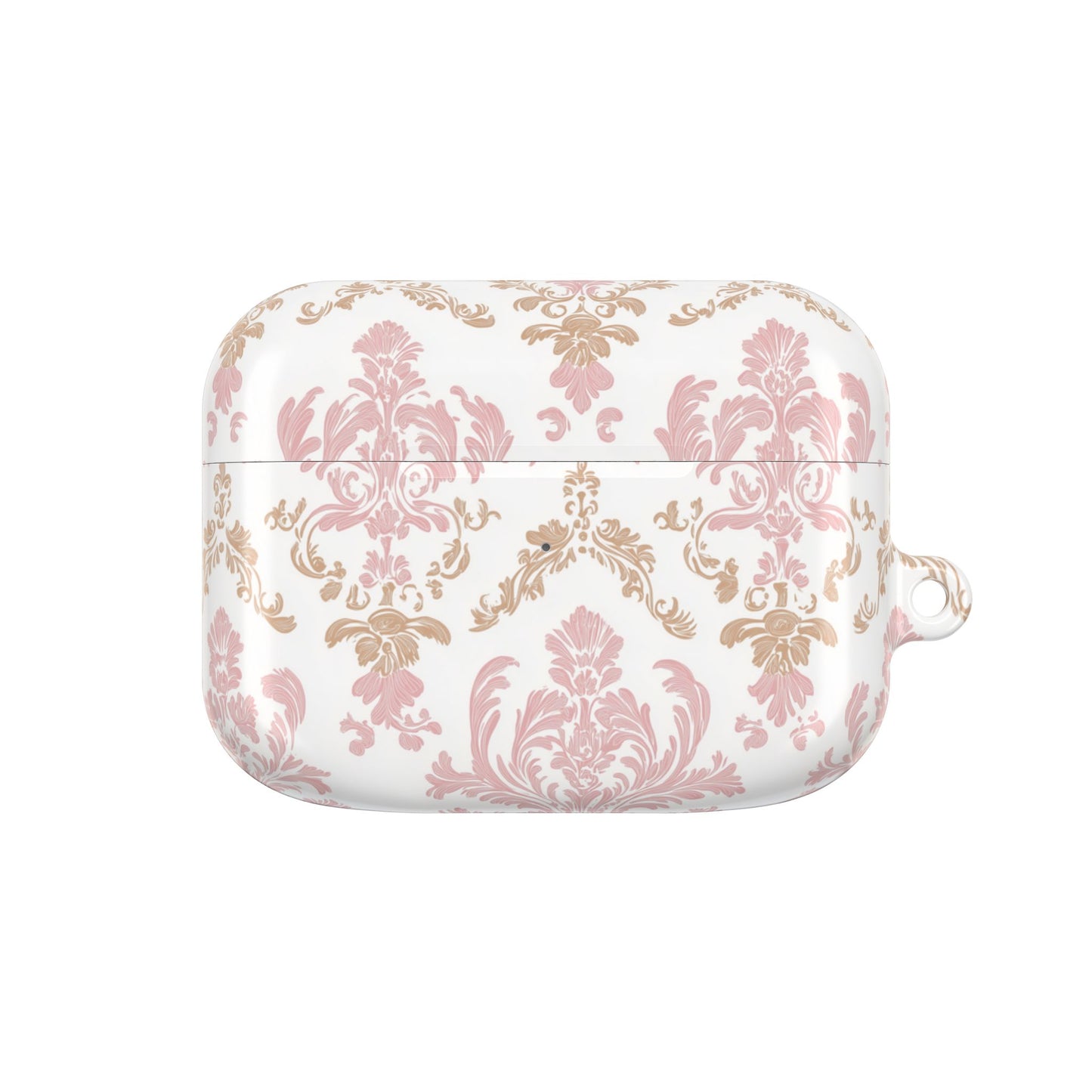 Pink & Tan Damask Tough Phone Case – Vintage Glam Meets Modern Protection Timeless Pattern, Everyday Strength