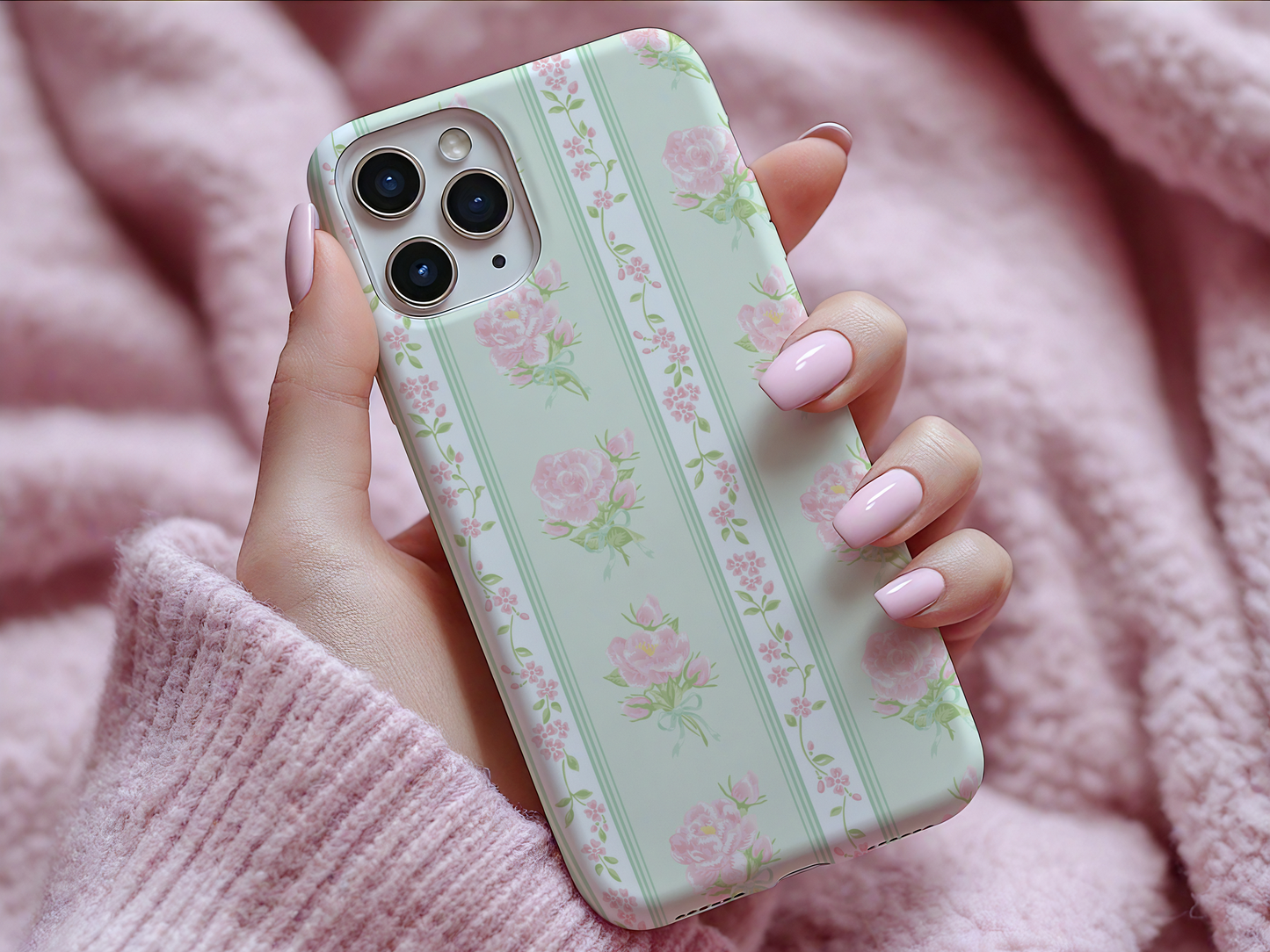 Floral Garden Tough Phone Case – Elegant Protection for Your Phone Fresh Florals, Full Coverage