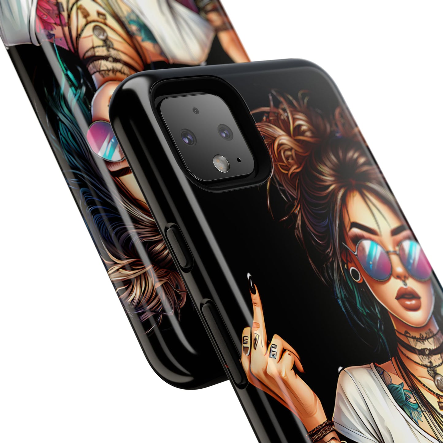 IDGAF Tough Phone Case - Edgy Tattoo Design for Bold Personalities