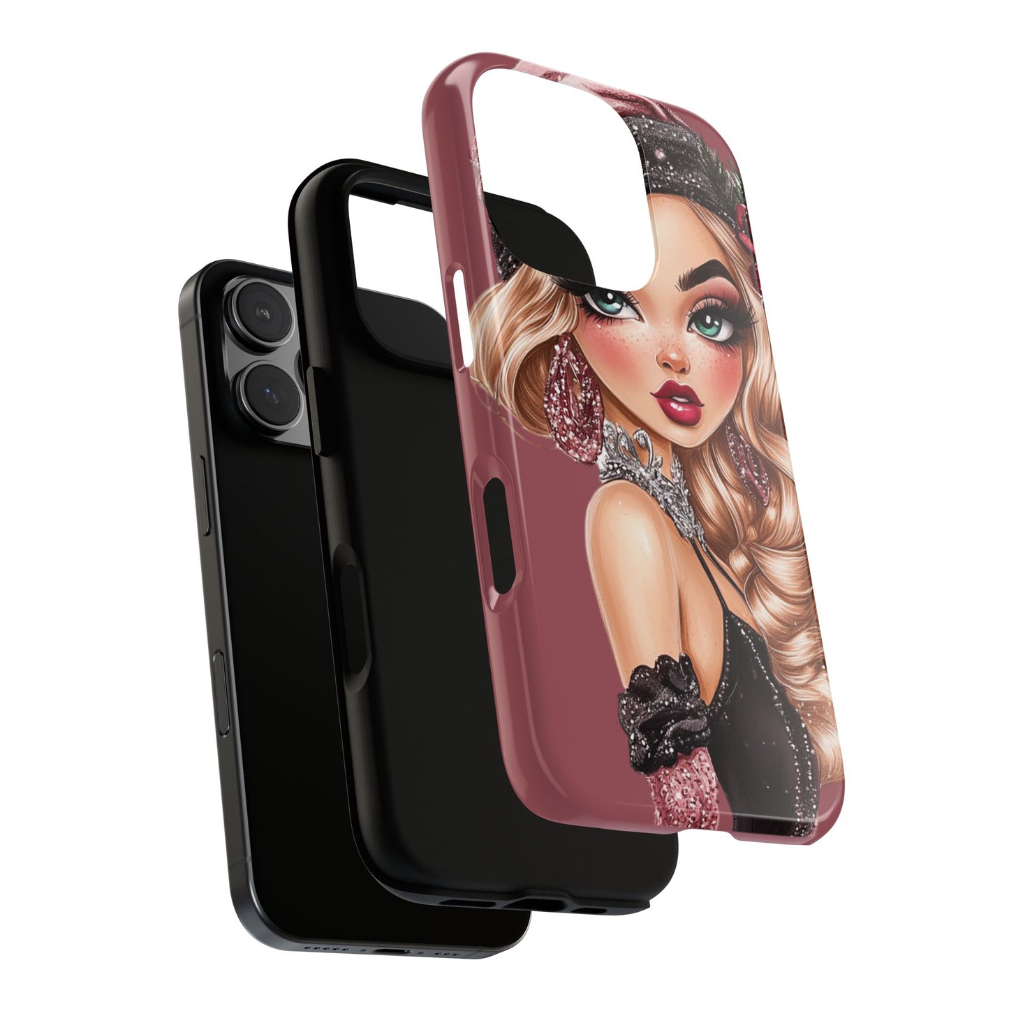 Stylish Phone Case with Glamorous1920's Flapper Girl Design