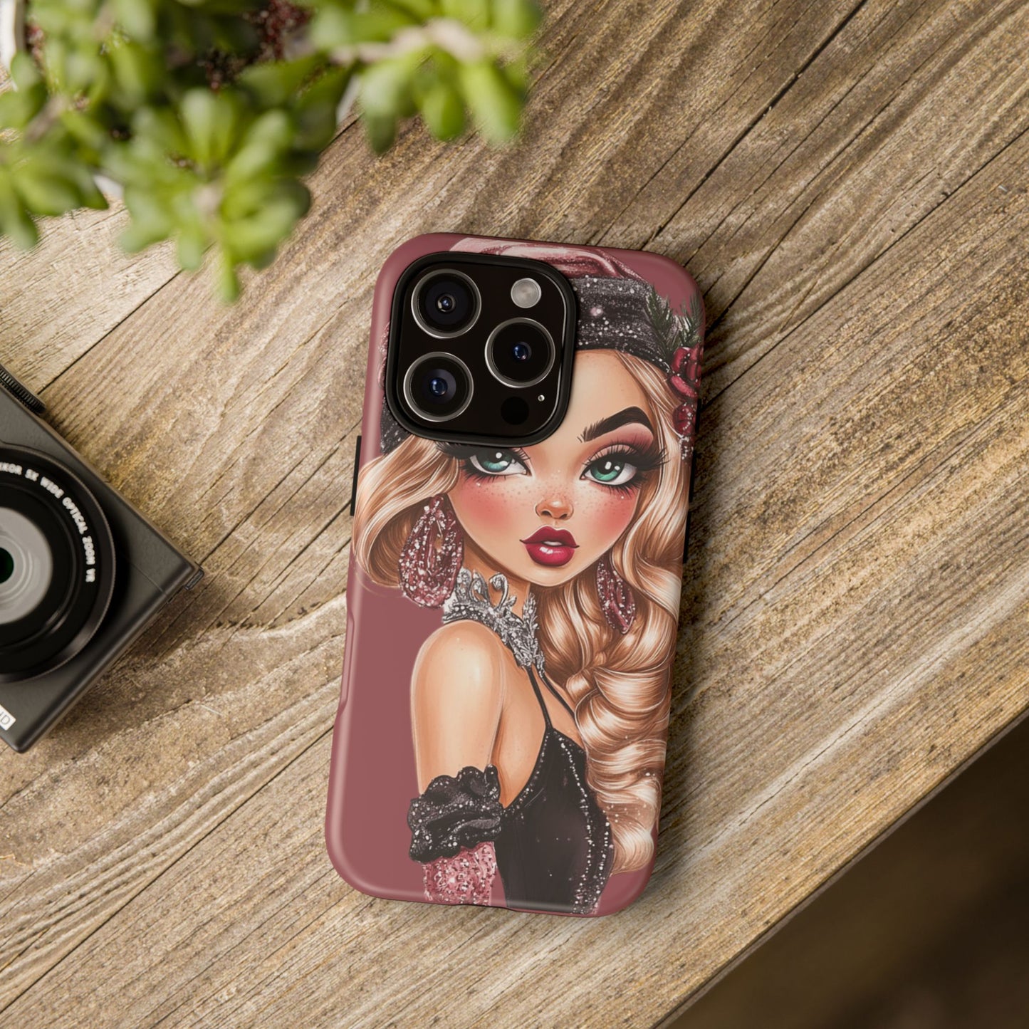 Stylish Phone Case with Glamorous1920's Flapper Girl Design