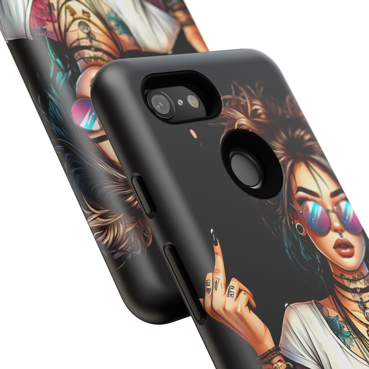 IDGAF Tough Phone Case - Edgy Tattoo Design for Bold Personalities