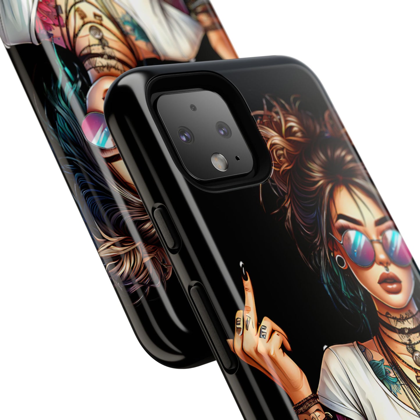 IDGAF Tough Phone Case - Edgy Tattoo Design for Bold Personalities