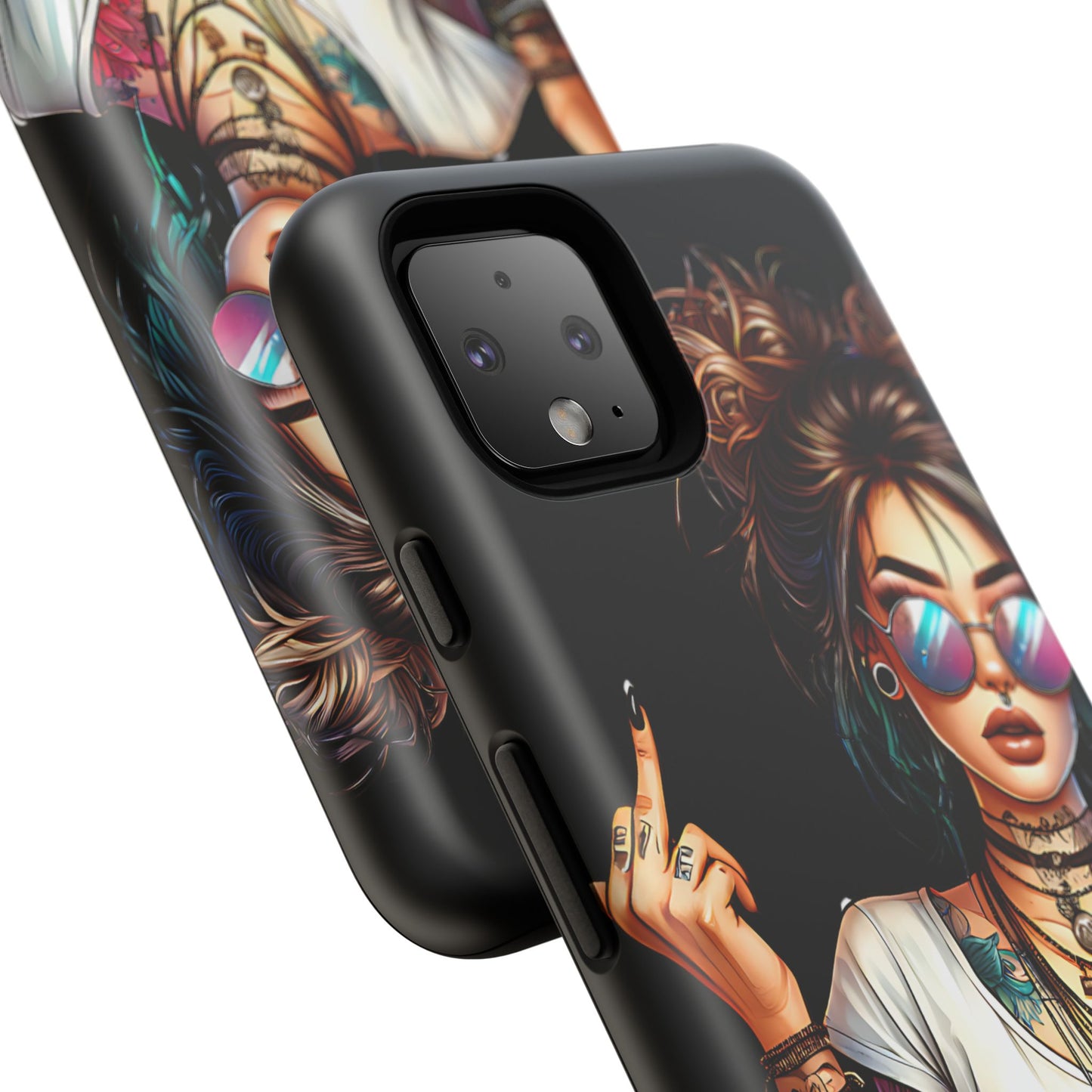 IDGAF Tough Phone Case - Edgy Tattoo Design for Bold Personalities