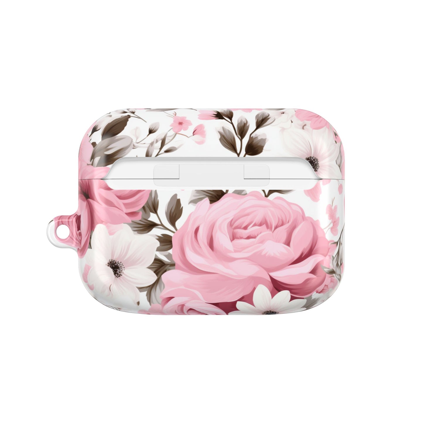 Floral AirPod Case – Stylish Pink Rose Design for Music Lovers Romantic Florals, Everyday Function