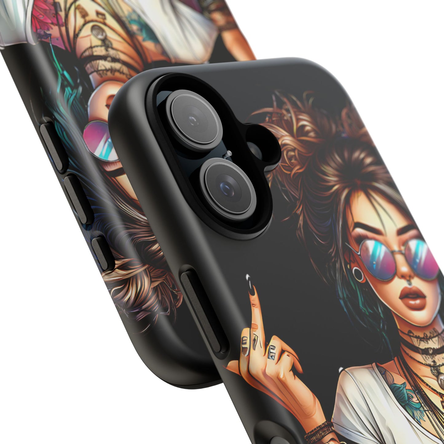 IDGAF Tough Phone Case - Edgy Tattoo Design for Bold Personalities