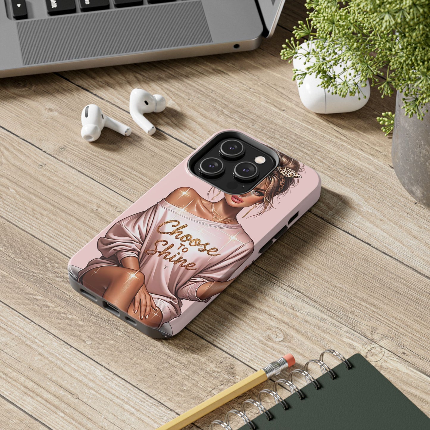 Choose to Shine Tough Phone Case for Trendsetters