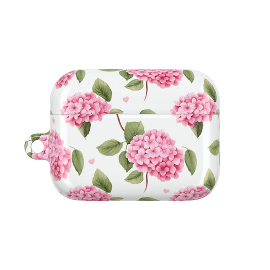 Bright Pink Hydrangea AirPod Case – Floral, Fun & Fabulous