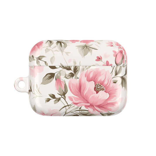 Floral AirPod Case - Elegant Pink Flower Design