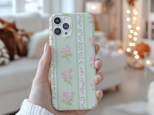 Floral Garden Tough Phone Case – Elegant Protection for Your Phone Fresh Florals, Full Coverage