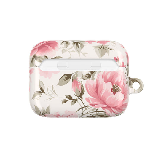 Floral AirPod Case - Elegant Pink Flower Design