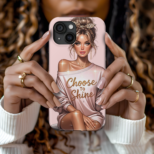 Choose to Shine Tough Phone Case for Trendsetters