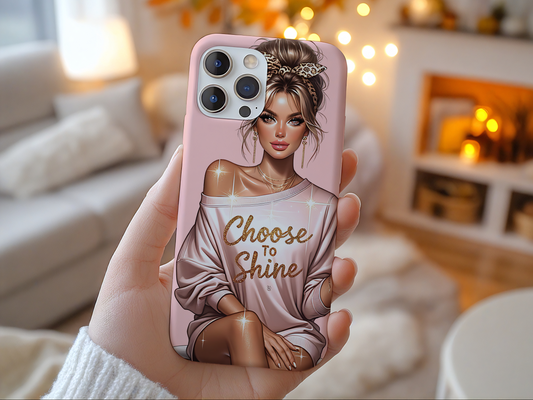 Choose to Shine Tough Phone Case for Trendsetters